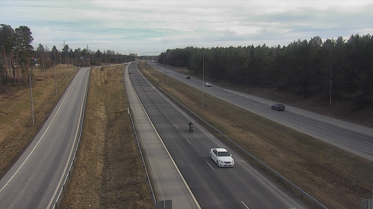 Weather Camera Image Väg 4 Oleåborg, Pateniemi, Oulu, Pohjois-Pohjanmaa