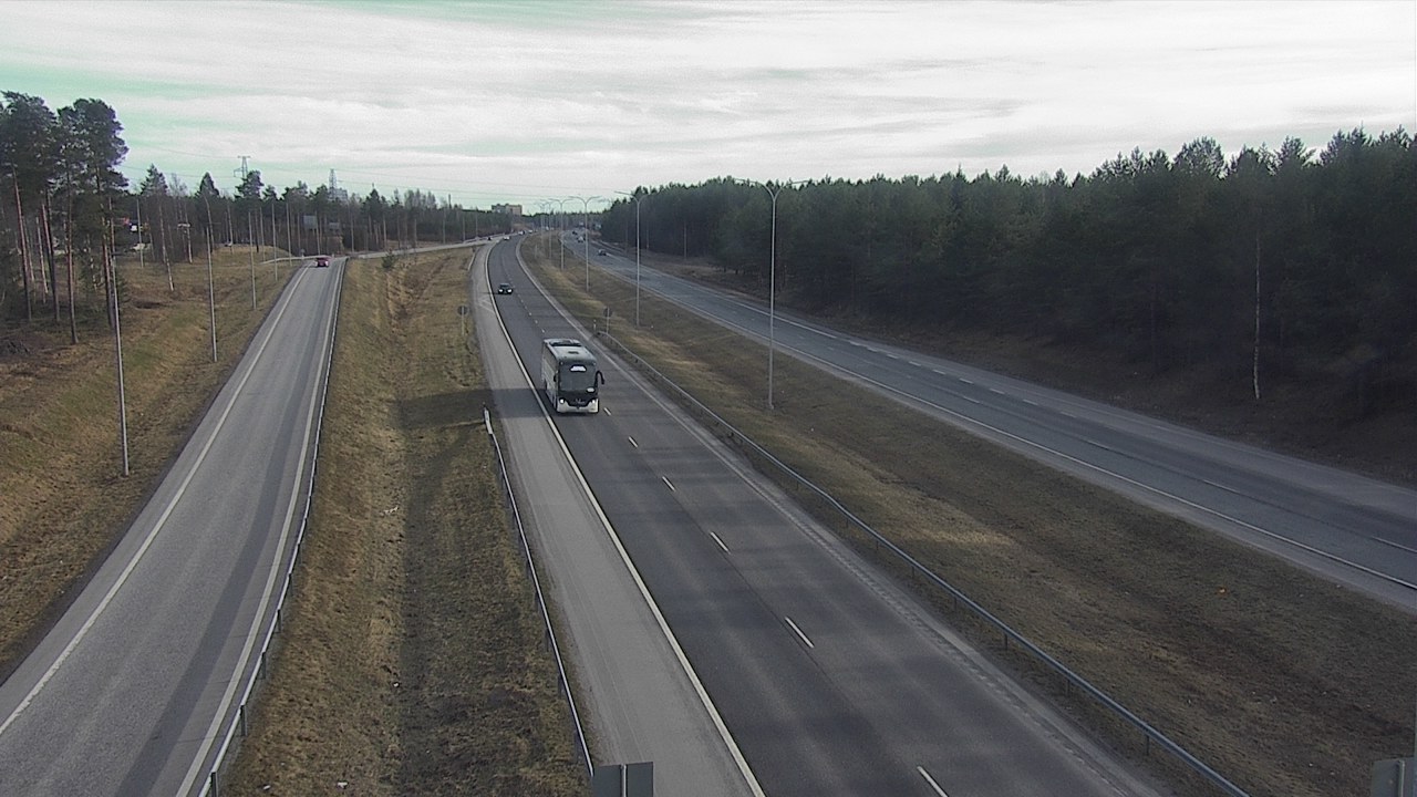 Weather Camera Image Väg 4 Oleåborg, Pateniemi, Oulu, Pohjois-Pohjanmaa