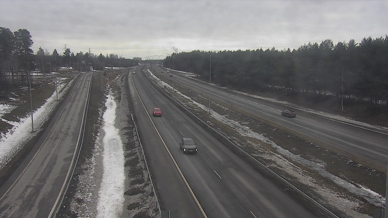 Weather Camera Image Väg 4 Oleåborg, Pateniemi, Oulu, Pohjois-Pohjanmaa