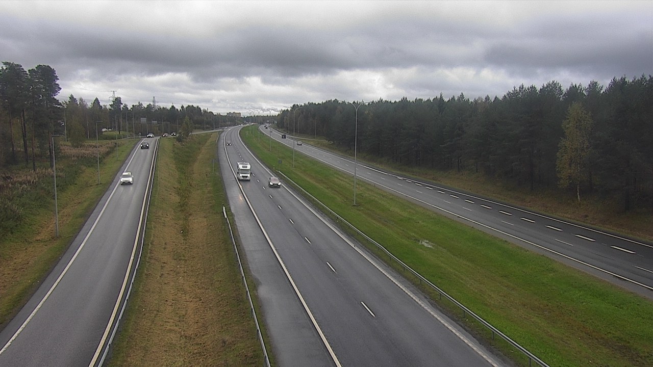 Weather Camera Image Väg 4 Oleåborg, Pateniemi, Oulu, Pohjois-Pohjanmaa