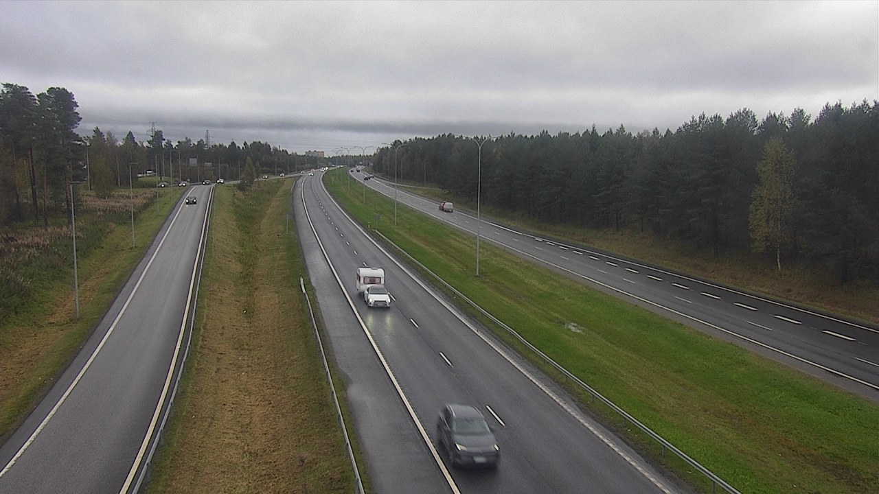 Weather Camera Image Väg 4 Oleåborg, Pateniemi, Oulu, Pohjois-Pohjanmaa