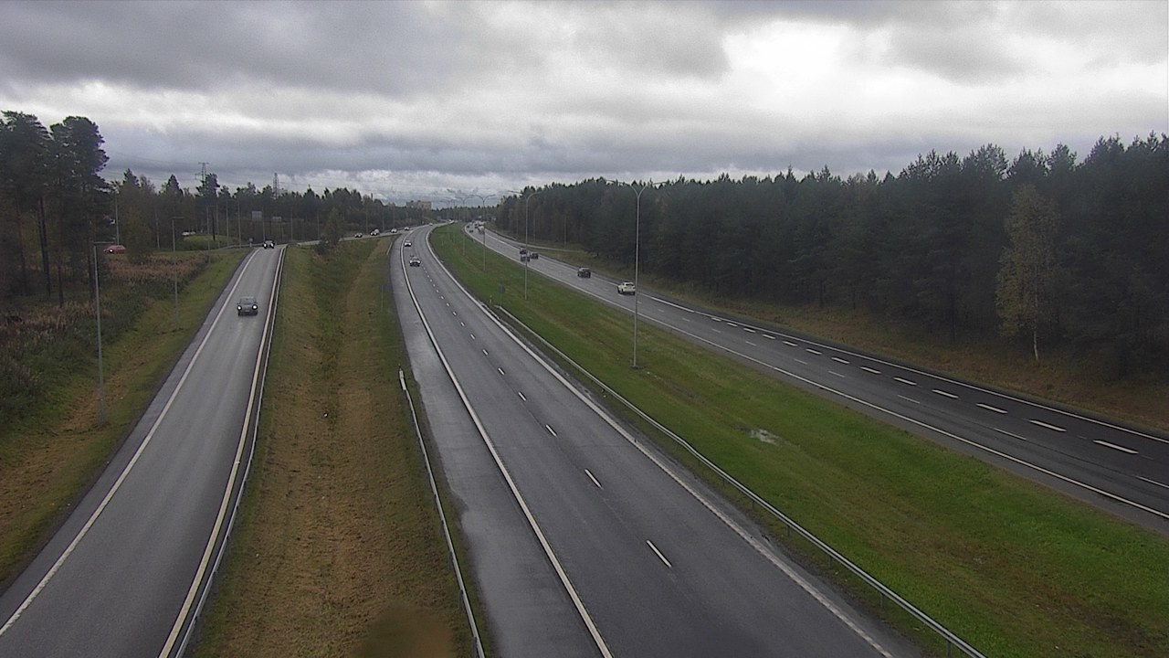 Weather Camera Image Väg 4 Oleåborg, Pateniemi, Oulu, Pohjois-Pohjanmaa