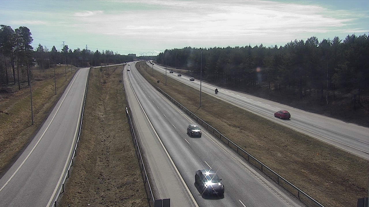 Weather Camera Image Väg 4 Oleåborg, Pateniemi, Oulu, Pohjois-Pohjanmaa