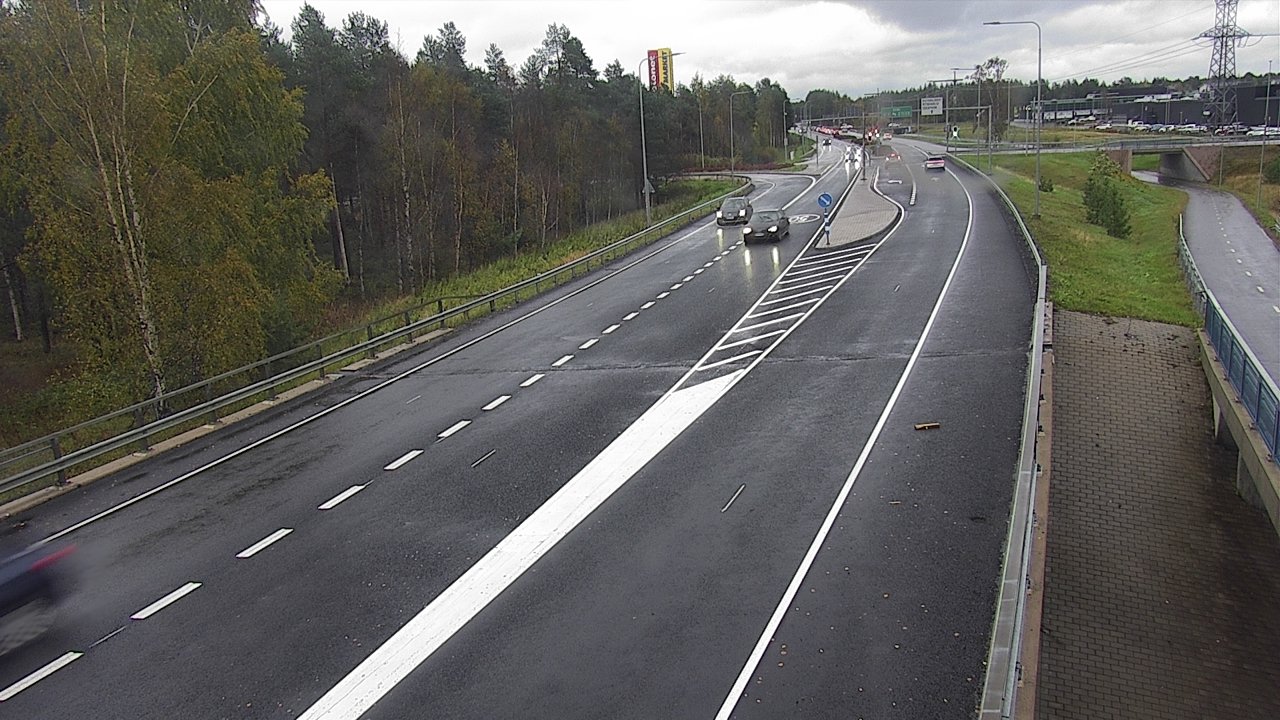 Weather Camera Image Väg 4 Oleåborg, Pateniemi, Oulu, Pohjois-Pohjanmaa