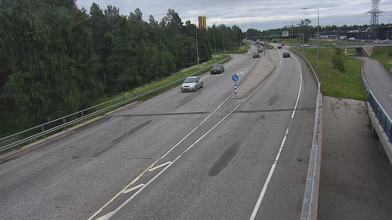 Weather Camera Image Väg 4 Oleåborg, Pateniemi, Oulu, Pohjois-Pohjanmaa