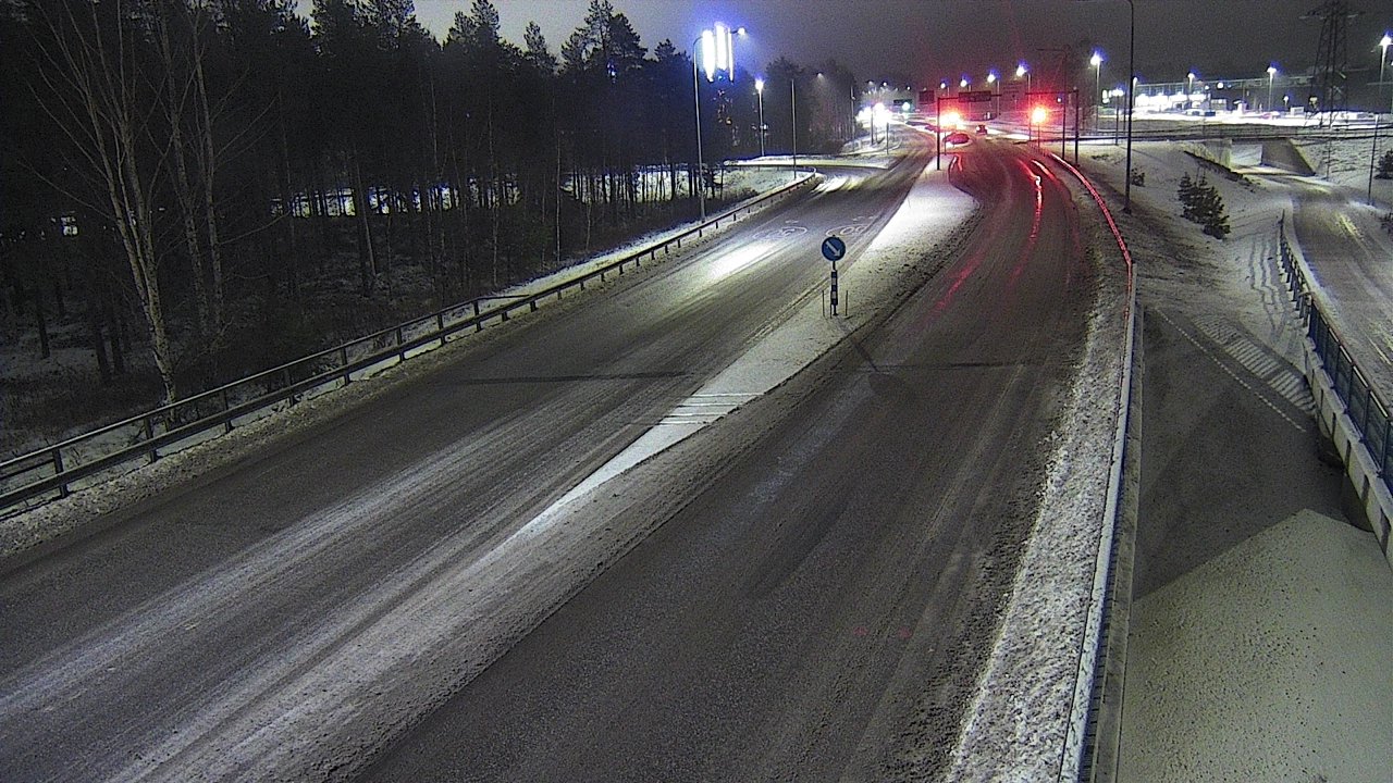 Weather Camera Image Väg 4 Oleåborg, Pateniemi, Oulu, Pohjois-Pohjanmaa