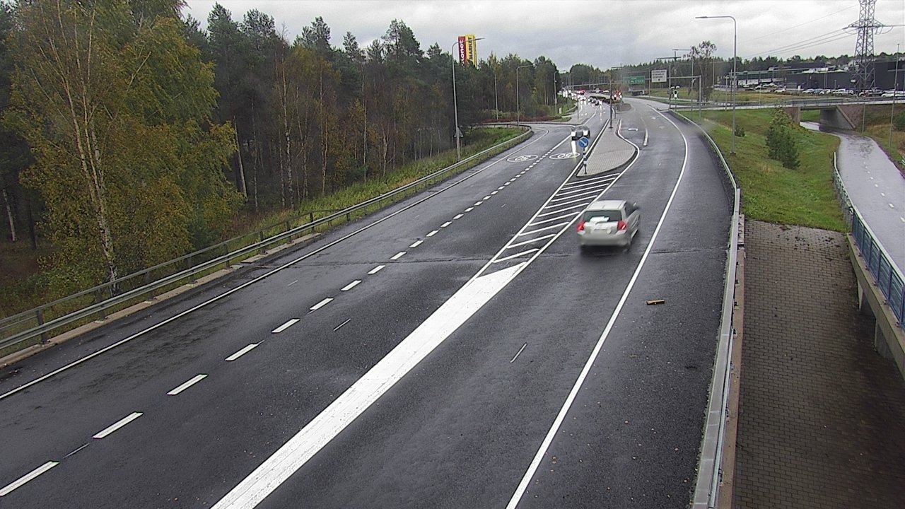 Weather Camera Image Väg 4 Oleåborg, Pateniemi, Oulu, Pohjois-Pohjanmaa