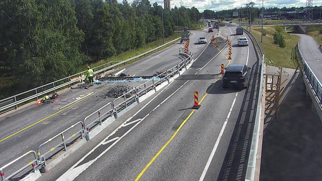 Weather Camera Image Väg 4 Oleåborg, Pateniemi, Oulu, Pohjois-Pohjanmaa