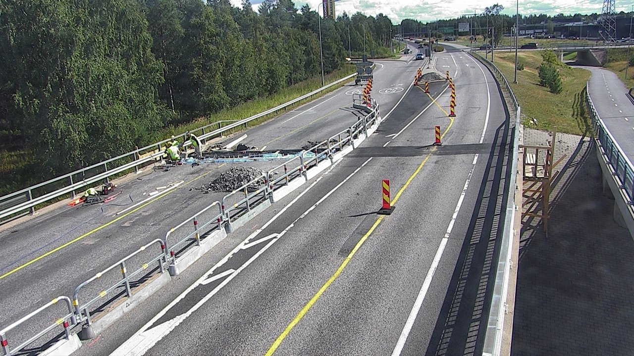 Weather Camera Image Väg 4 Oleåborg, Pateniemi, Oulu, Pohjois-Pohjanmaa