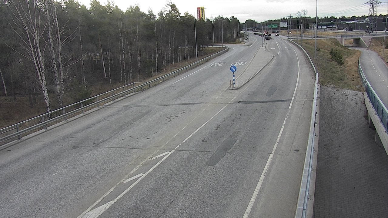 Weather Camera Image Väg 4 Oleåborg, Pateniemi, Oulu, Pohjois-Pohjanmaa
