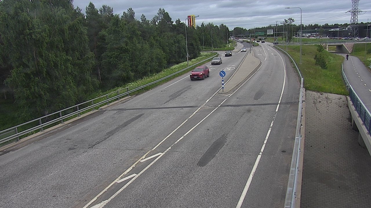 Weather Camera Image Väg 4 Oleåborg, Pateniemi, Oulu, Pohjois-Pohjanmaa