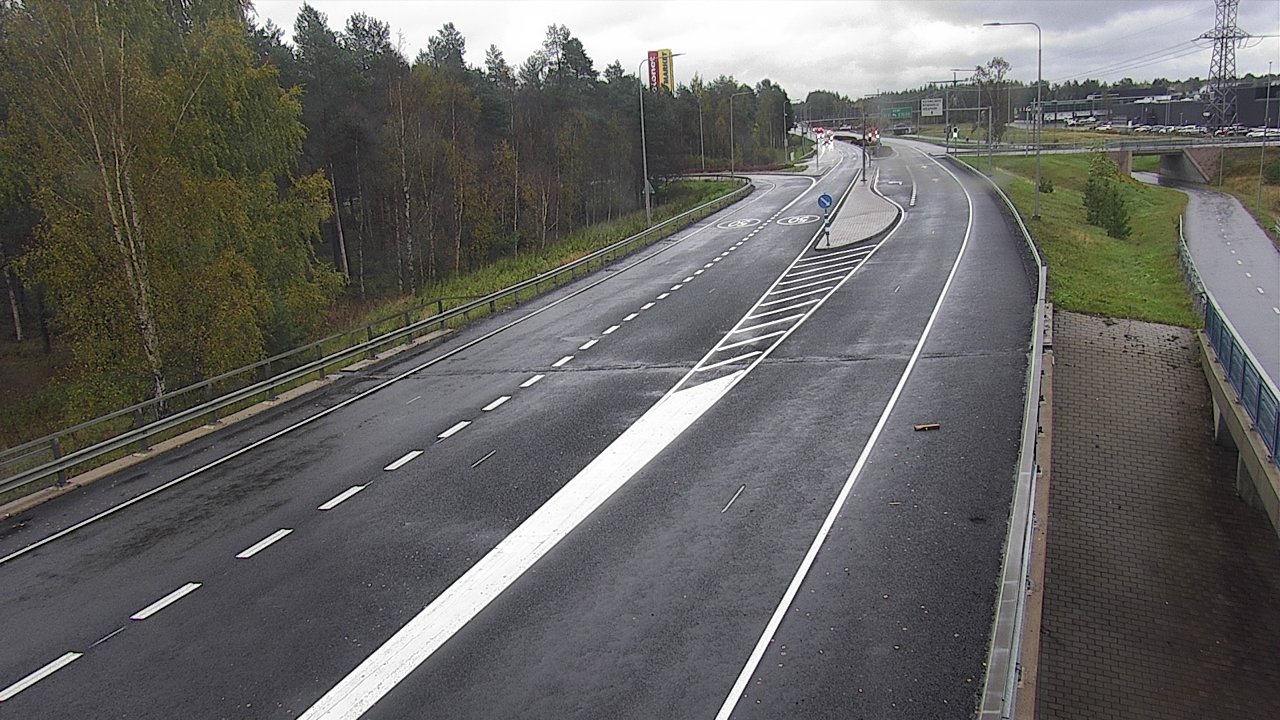 Weather Camera Image Väg 4 Oleåborg, Pateniemi, Oulu, Pohjois-Pohjanmaa