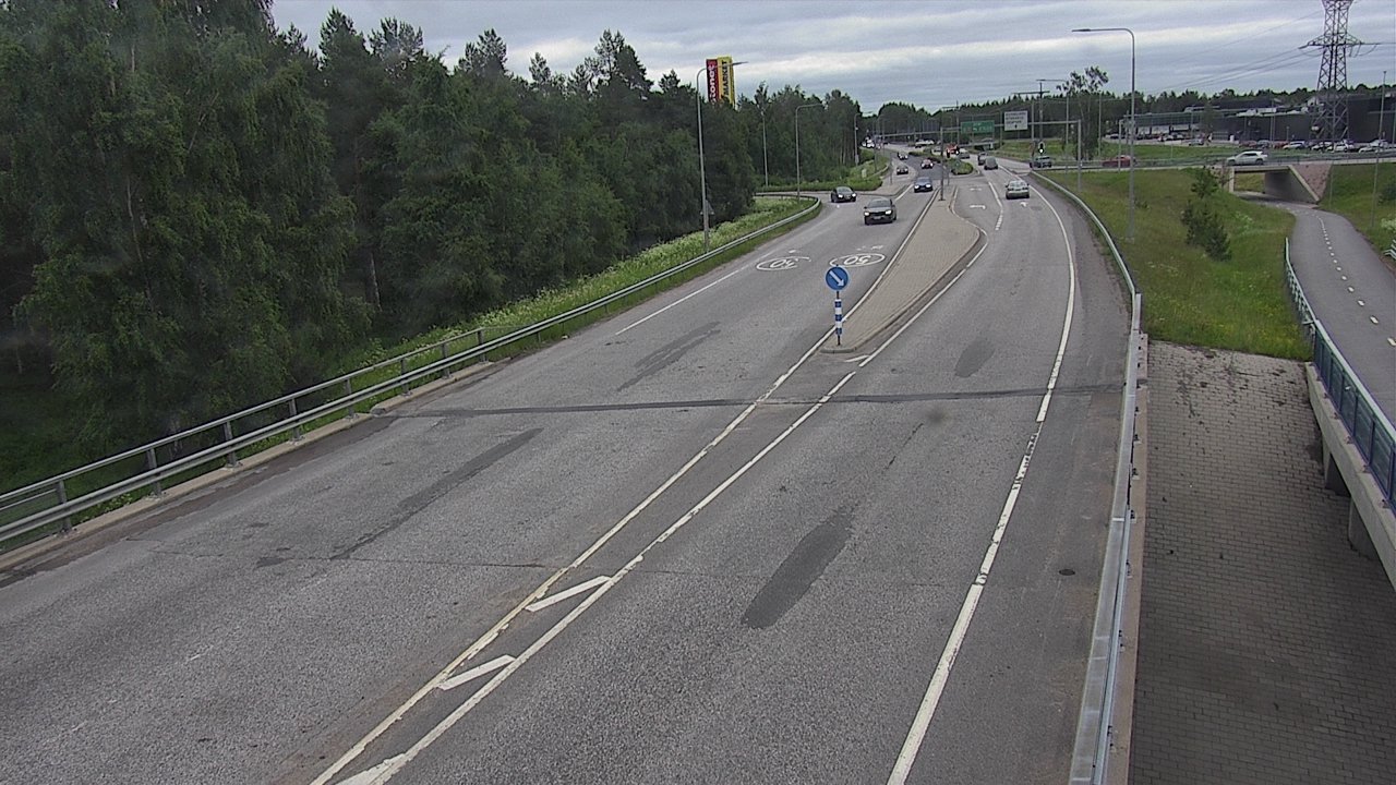 Weather Camera Image Väg 4 Oleåborg, Pateniemi, Oulu, Pohjois-Pohjanmaa