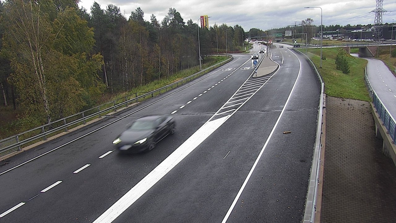 Weather Camera Image Väg 4 Oleåborg, Pateniemi, Oulu, Pohjois-Pohjanmaa