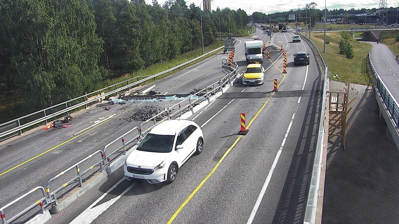 Weather Camera Image Väg 4 Oleåborg, Pateniemi, Oulu, Pohjois-Pohjanmaa