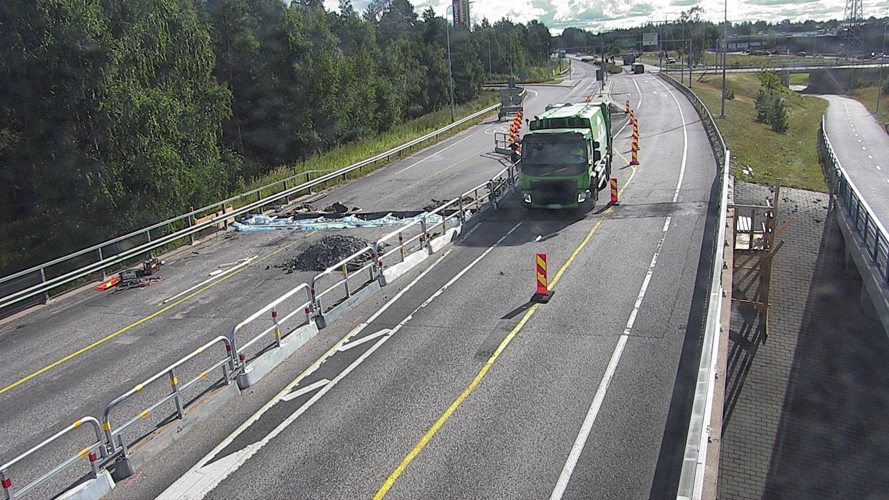 Weather Camera Image Väg 4 Oleåborg, Pateniemi, Oulu, Pohjois-Pohjanmaa