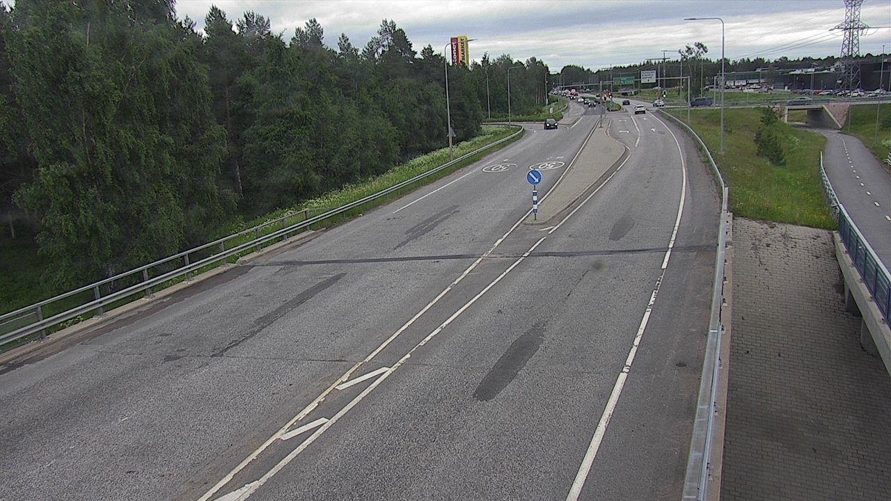 Weather Camera Image Väg 4 Oleåborg, Pateniemi, Oulu, Pohjois-Pohjanmaa