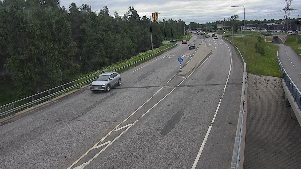 Weather Camera Image Väg 4 Oleåborg, Pateniemi, Oulu, Pohjois-Pohjanmaa