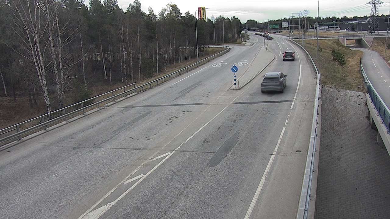 Weather Camera Image Väg 4 Oleåborg, Pateniemi, Oulu, Pohjois-Pohjanmaa