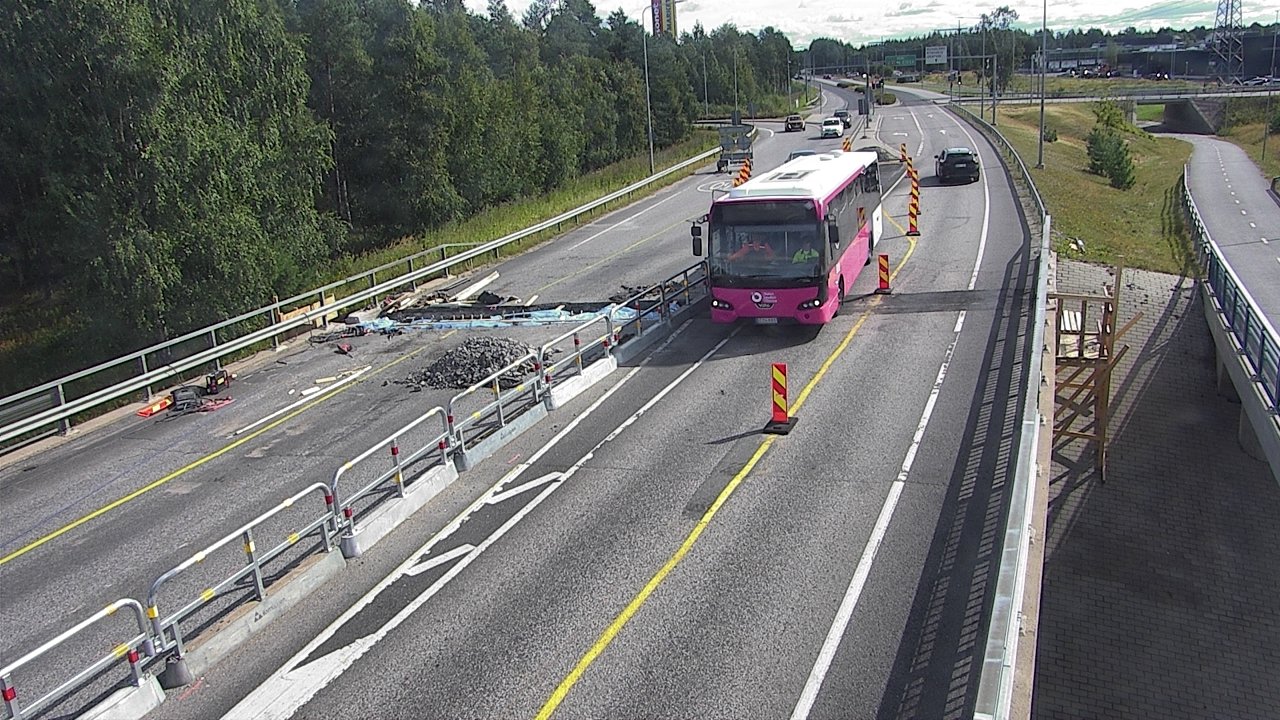 Weather Camera Image Väg 4 Oleåborg, Pateniemi, Oulu, Pohjois-Pohjanmaa