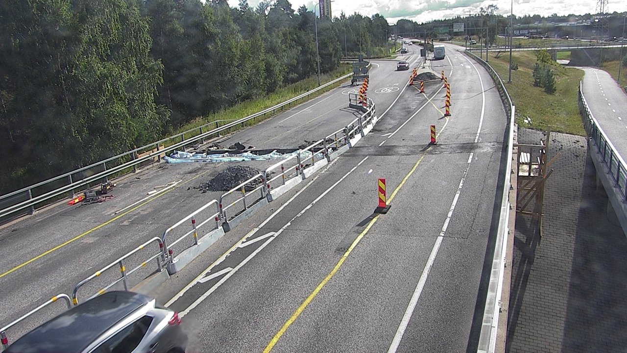 Weather Camera Image Väg 4 Oleåborg, Pateniemi, Oulu, Pohjois-Pohjanmaa