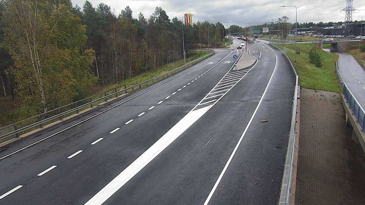 Weather Camera Image Väg 4 Oleåborg, Pateniemi, Oulu, Pohjois-Pohjanmaa