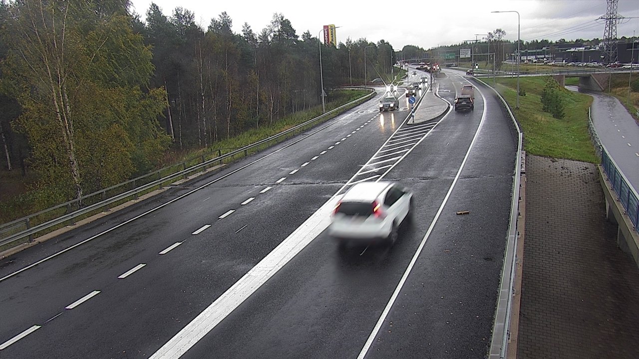 Weather Camera Image Väg 4 Oleåborg, Pateniemi, Oulu, Pohjois-Pohjanmaa