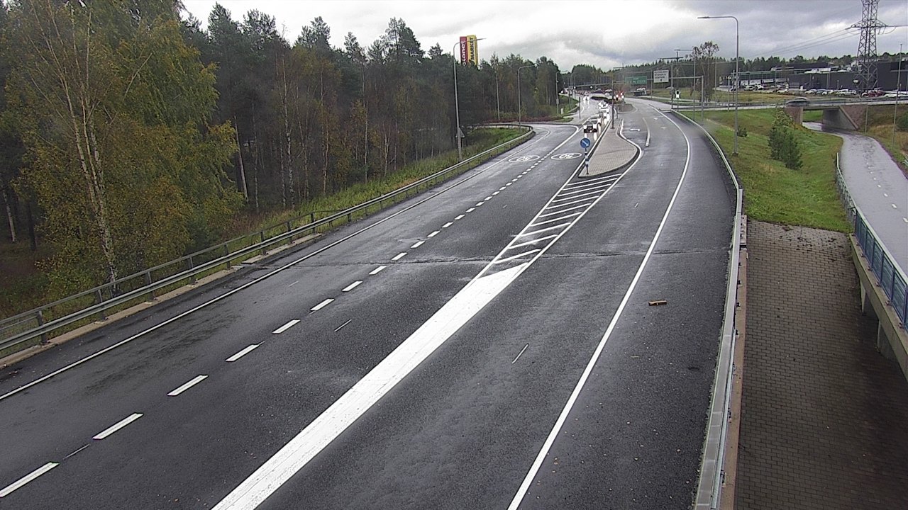 Weather Camera Image Väg 4 Oleåborg, Pateniemi, Oulu, Pohjois-Pohjanmaa