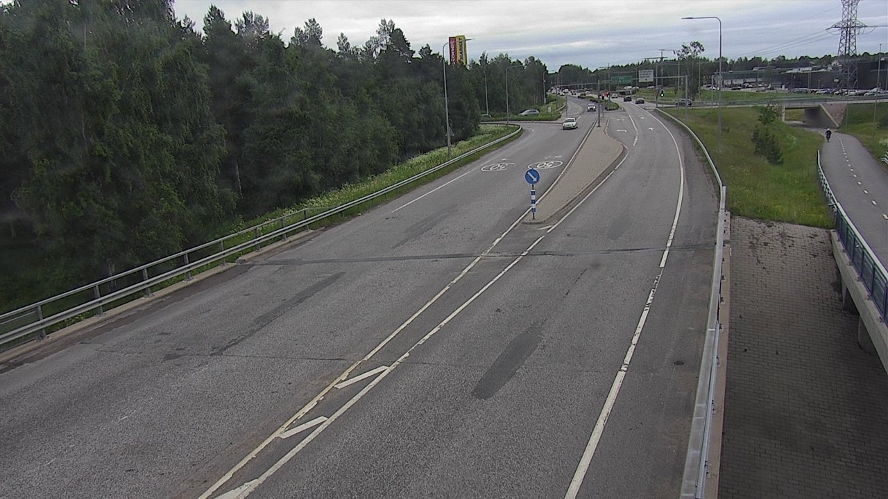 Weather Camera Image Väg 4 Oleåborg, Pateniemi, Oulu, Pohjois-Pohjanmaa