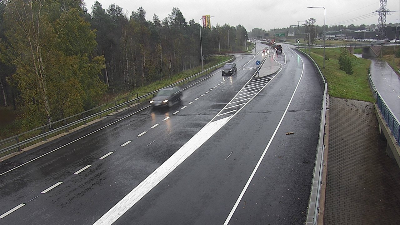 Weather Camera Image Väg 4 Oleåborg, Pateniemi, Oulu, Pohjois-Pohjanmaa