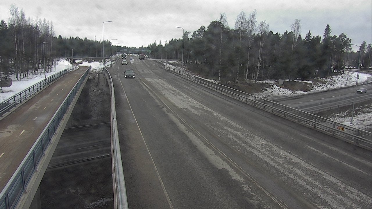 Weather Camera Image Väg 4 Oleåborg, Pateniemi, Oulu, Pohjois-Pohjanmaa