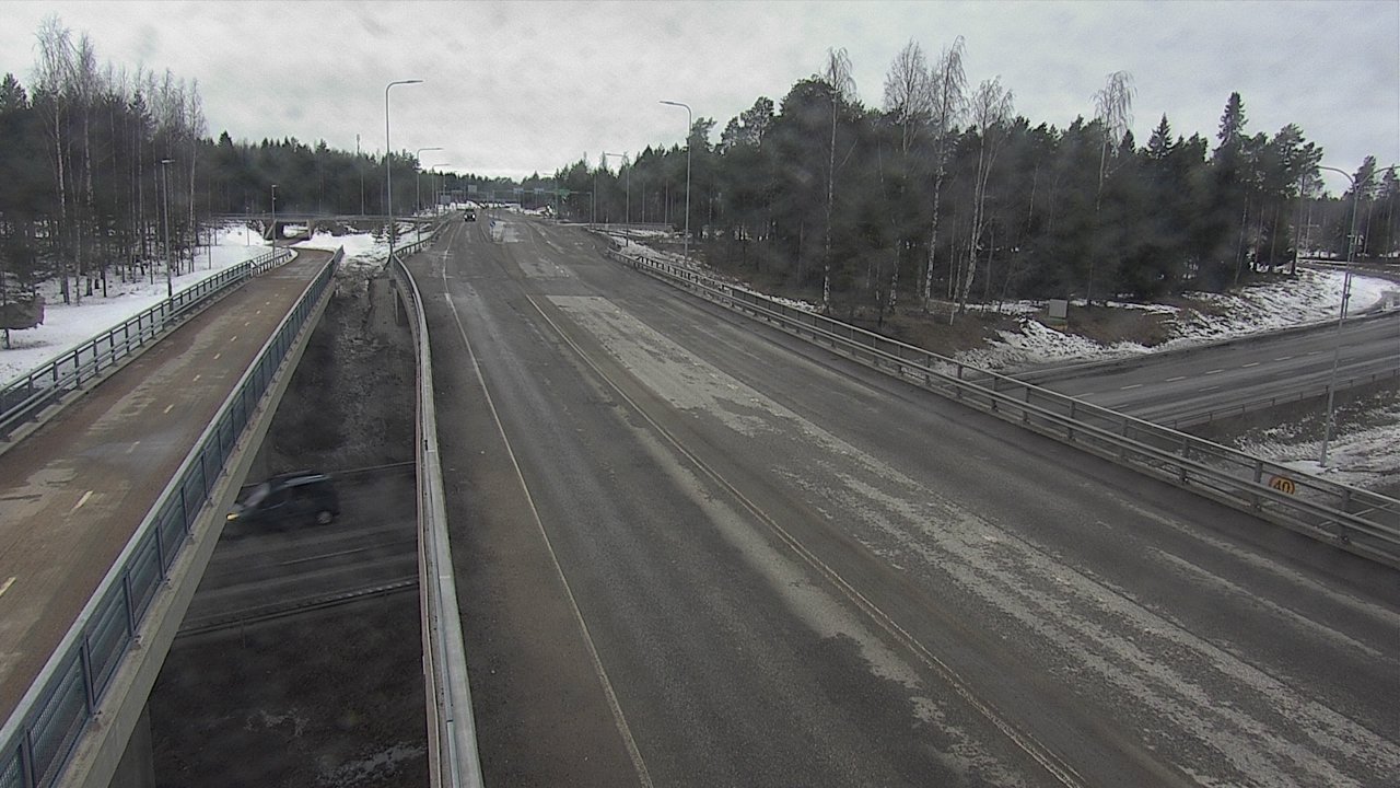 Weather Camera Image Väg 4 Oleåborg, Pateniemi, Oulu, Pohjois-Pohjanmaa