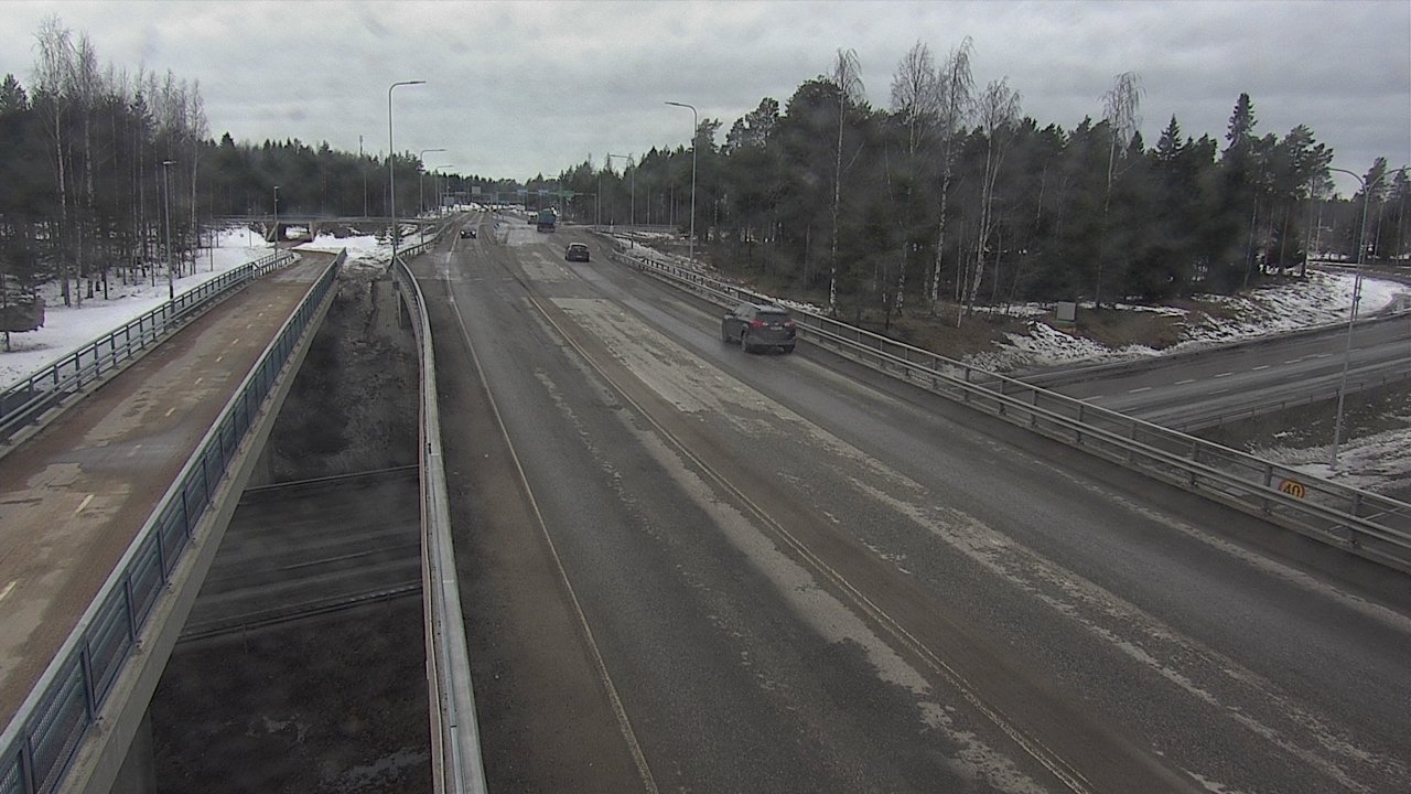Weather Camera Image Väg 4 Oleåborg, Pateniemi, Oulu, Pohjois-Pohjanmaa