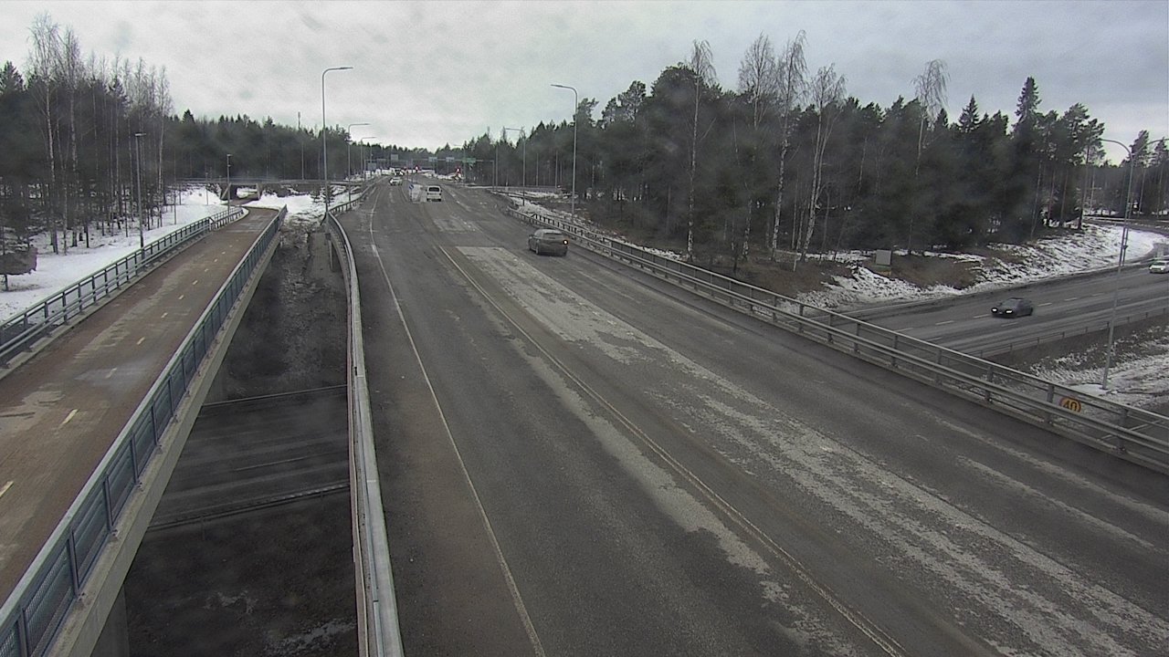 Weather Camera Image Väg 4 Oleåborg, Pateniemi, Oulu, Pohjois-Pohjanmaa