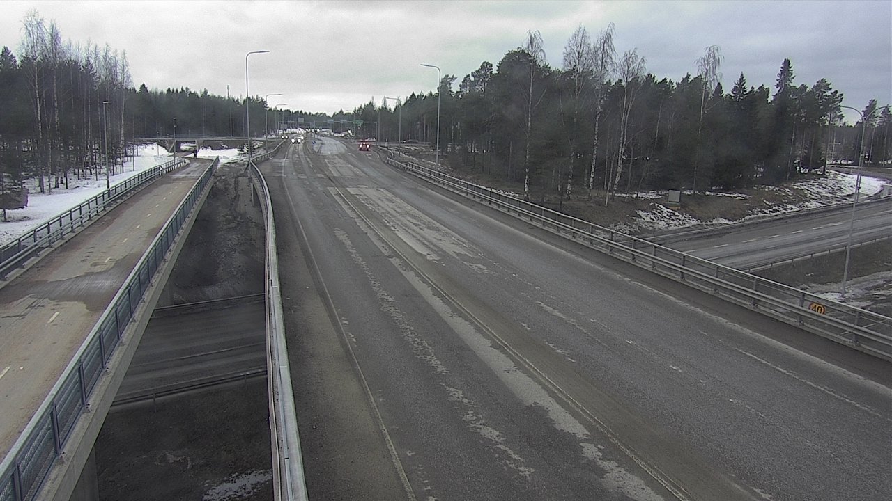 Weather Camera Image Väg 4 Oleåborg, Pateniemi, Oulu, Pohjois-Pohjanmaa
