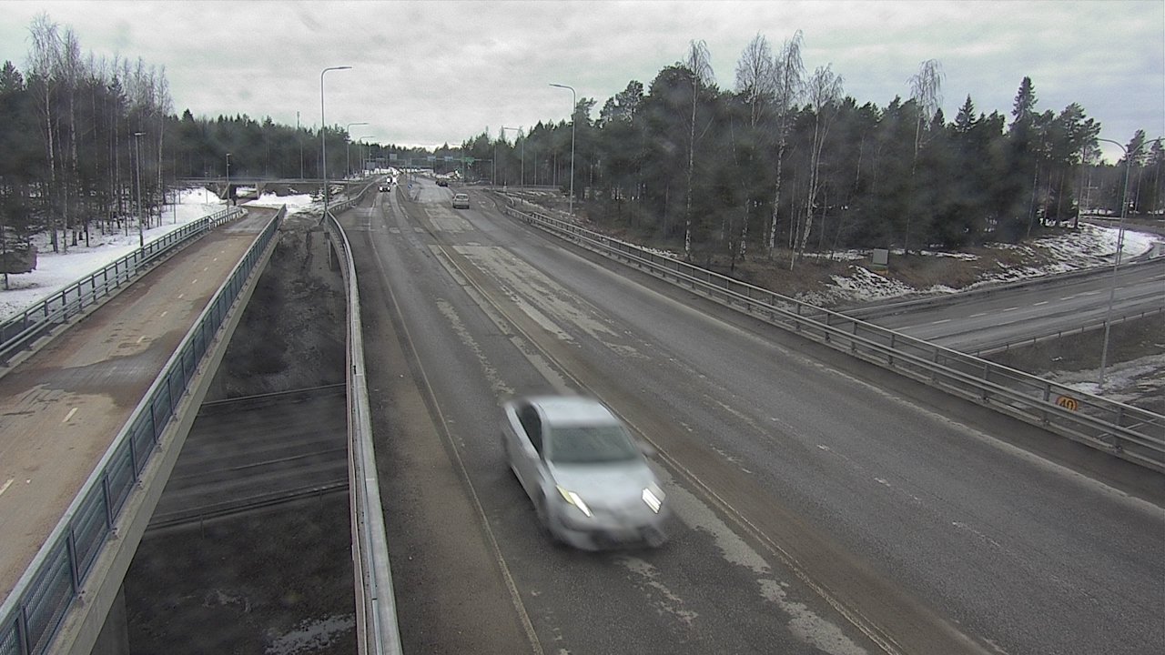 Weather Camera Image Väg 4 Oleåborg, Pateniemi, Oulu, Pohjois-Pohjanmaa