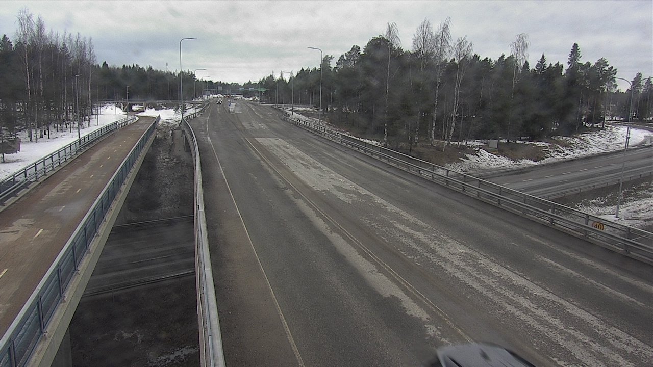 Weather Camera Image Väg 4 Oleåborg, Pateniemi, Oulu, Pohjois-Pohjanmaa