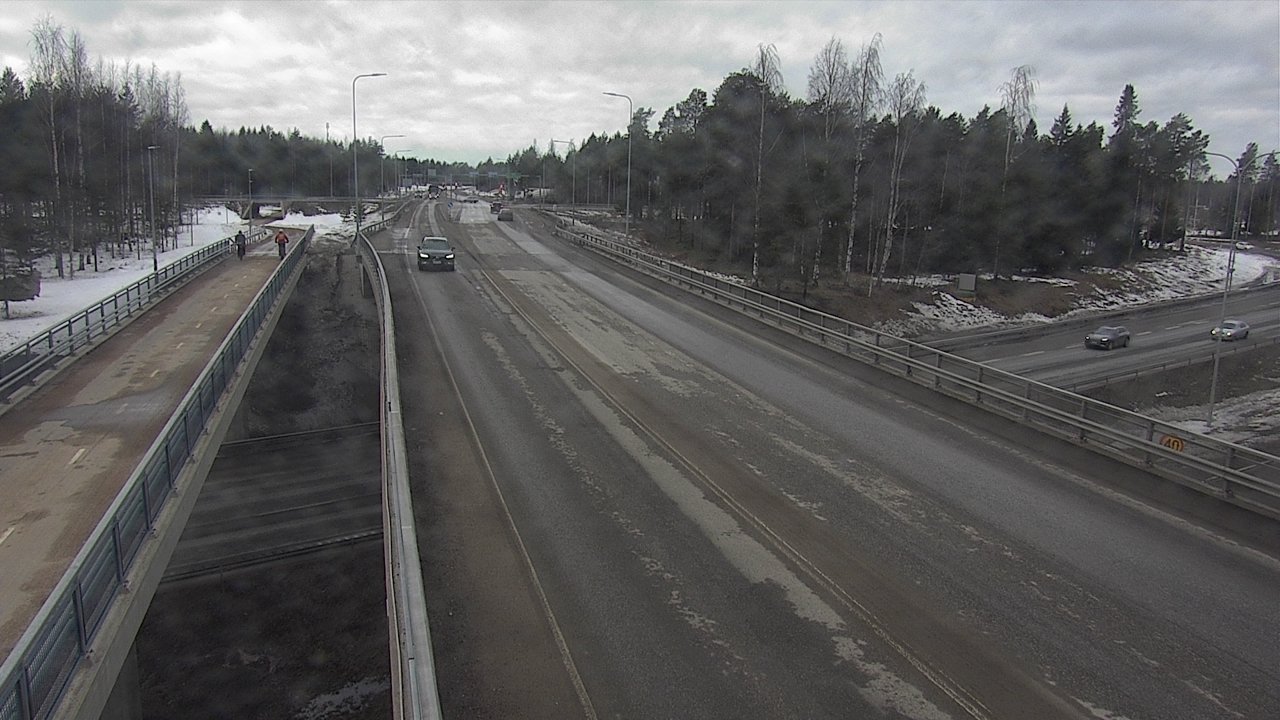 Weather Camera Image Väg 4 Oleåborg, Pateniemi, Oulu, Pohjois-Pohjanmaa