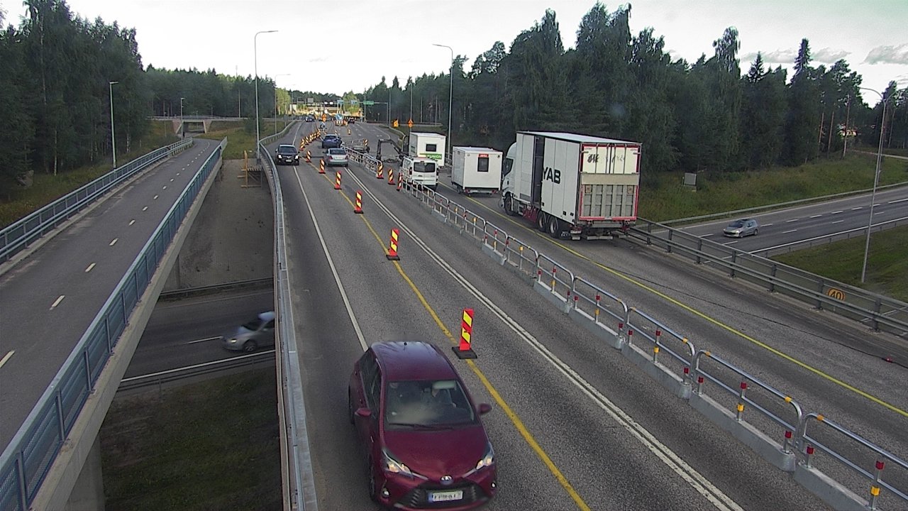 Weather Camera Image Väg 4 Oleåborg, Pateniemi, Oulu, Pohjois-Pohjanmaa