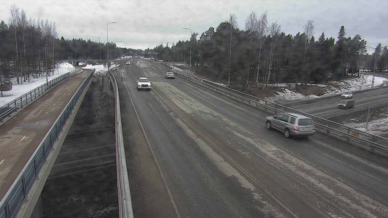 Weather Camera Image Väg 4 Oleåborg, Pateniemi, Oulu, Pohjois-Pohjanmaa