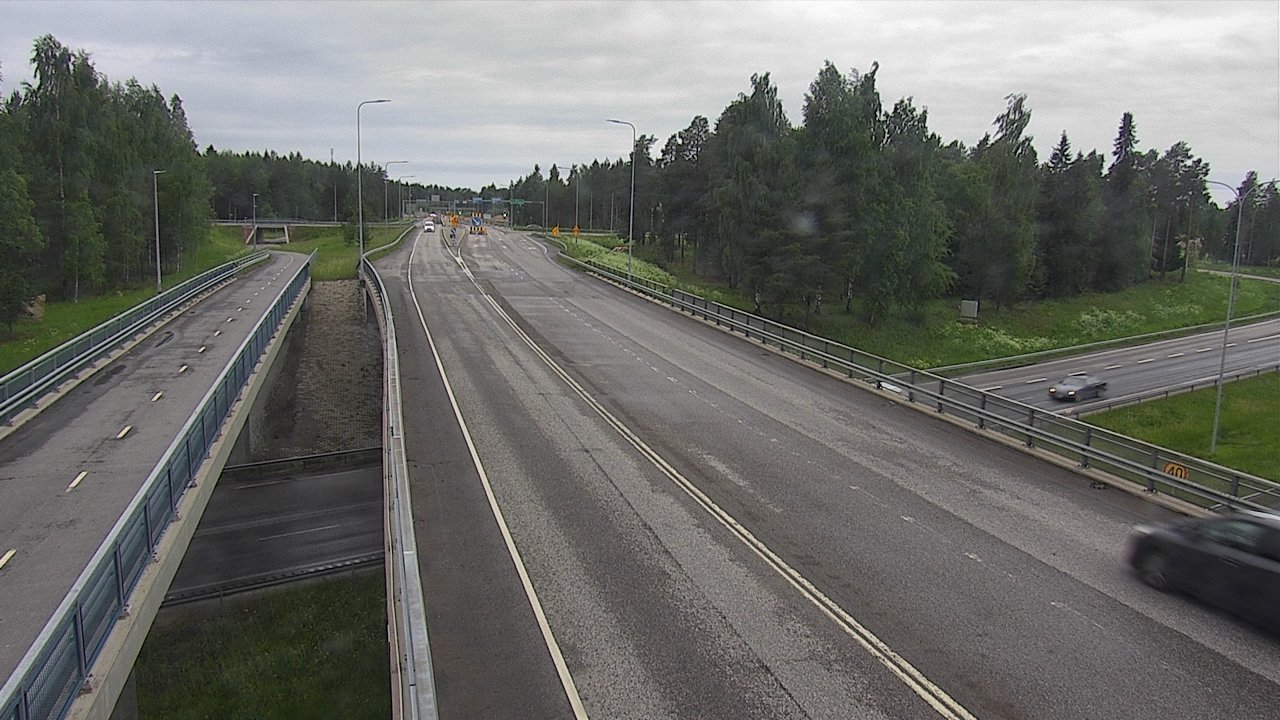 Weather Camera Image Väg 4 Oleåborg, Pateniemi, Oulu, Pohjois-Pohjanmaa