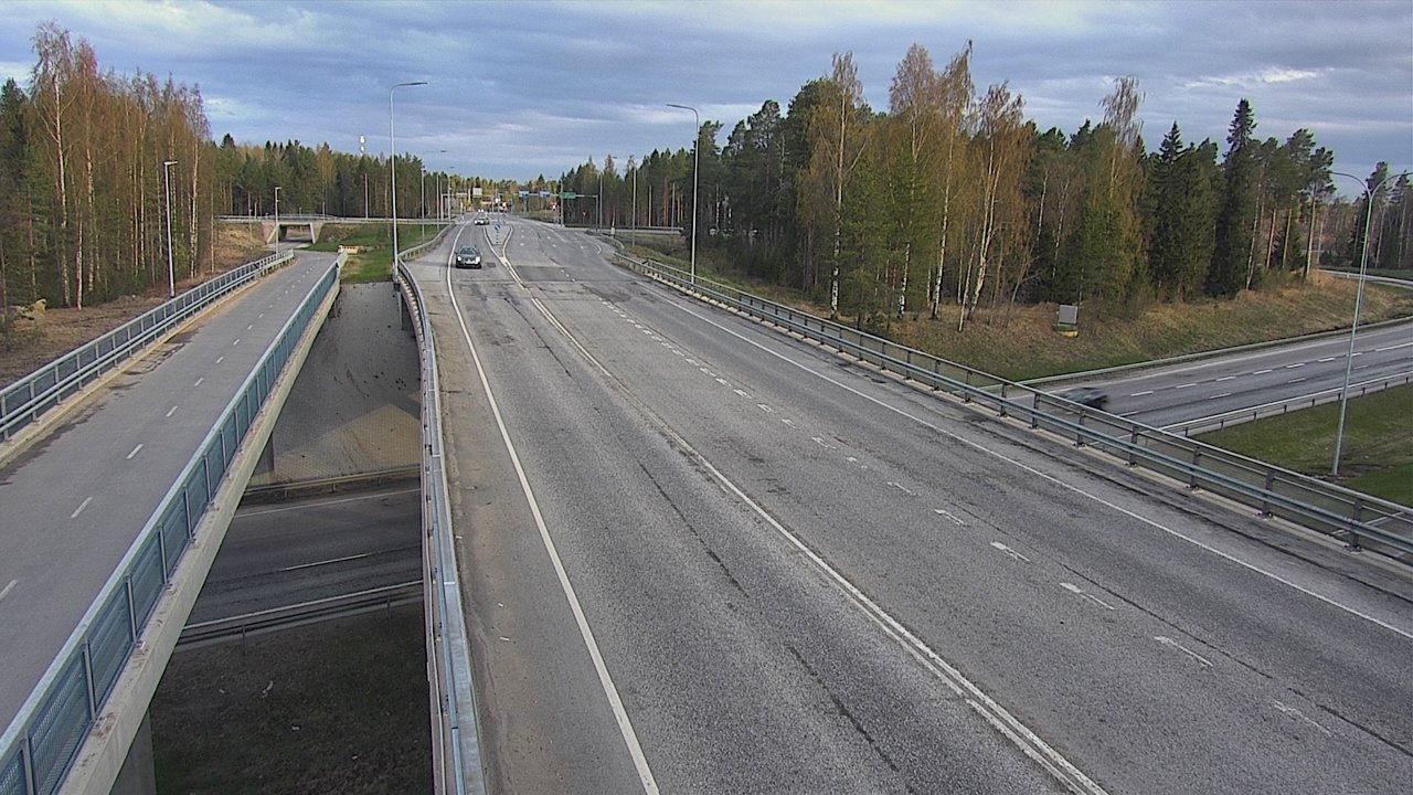 Weather Camera Image Väg 4 Oleåborg, Pateniemi, Oulu, Pohjois-Pohjanmaa