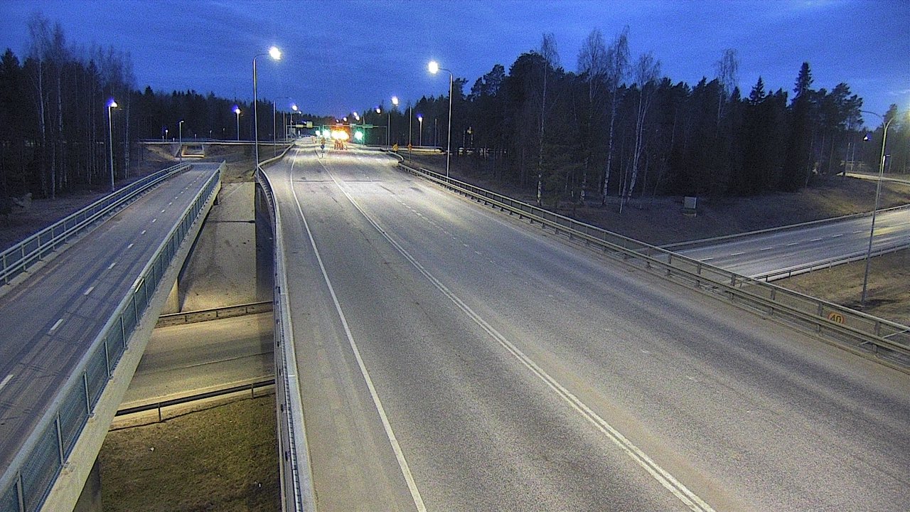 Weather Camera Image Väg 4 Oleåborg, Pateniemi, Oulu, Pohjois-Pohjanmaa