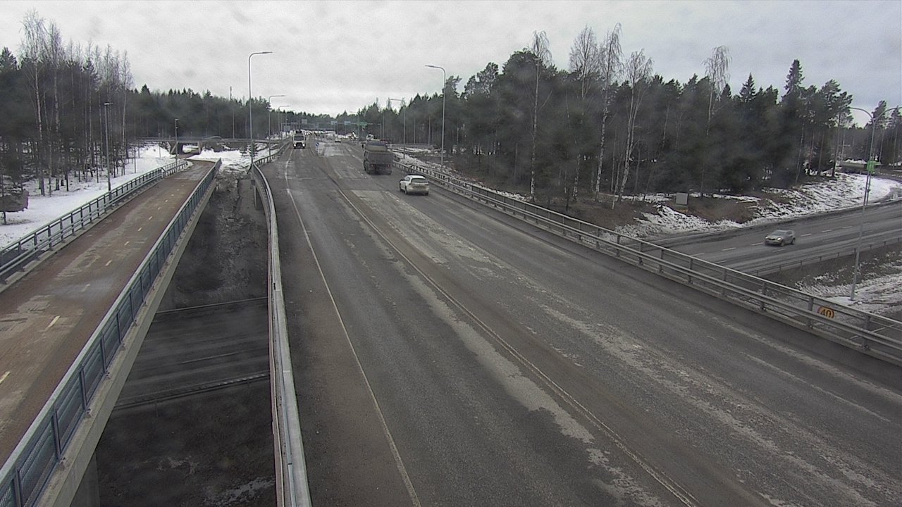Weather Camera Image Väg 4 Oleåborg, Pateniemi, Oulu, Pohjois-Pohjanmaa