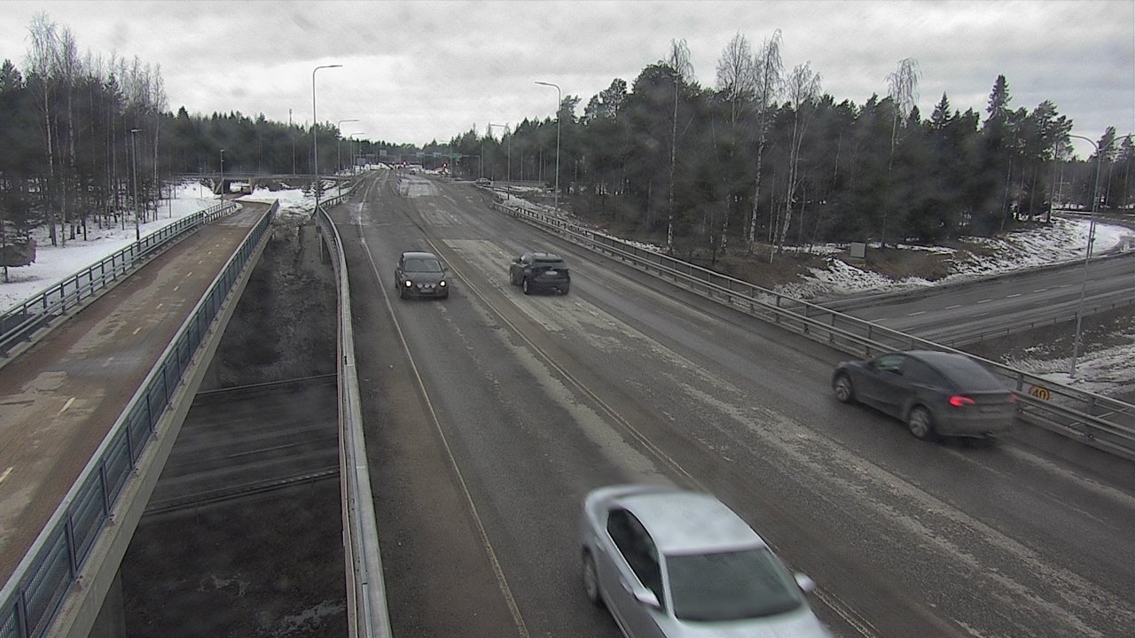 Weather Camera Image Väg 4 Oleåborg, Pateniemi, Oulu, Pohjois-Pohjanmaa