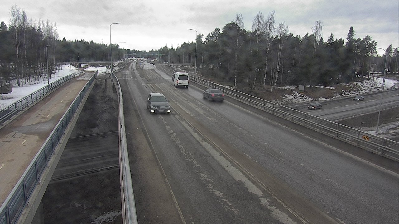 Weather Camera Image Väg 4 Oleåborg, Pateniemi, Oulu, Pohjois-Pohjanmaa