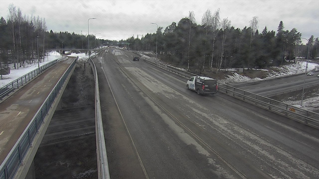 Weather Camera Image Väg 4 Oleåborg, Pateniemi, Oulu, Pohjois-Pohjanmaa