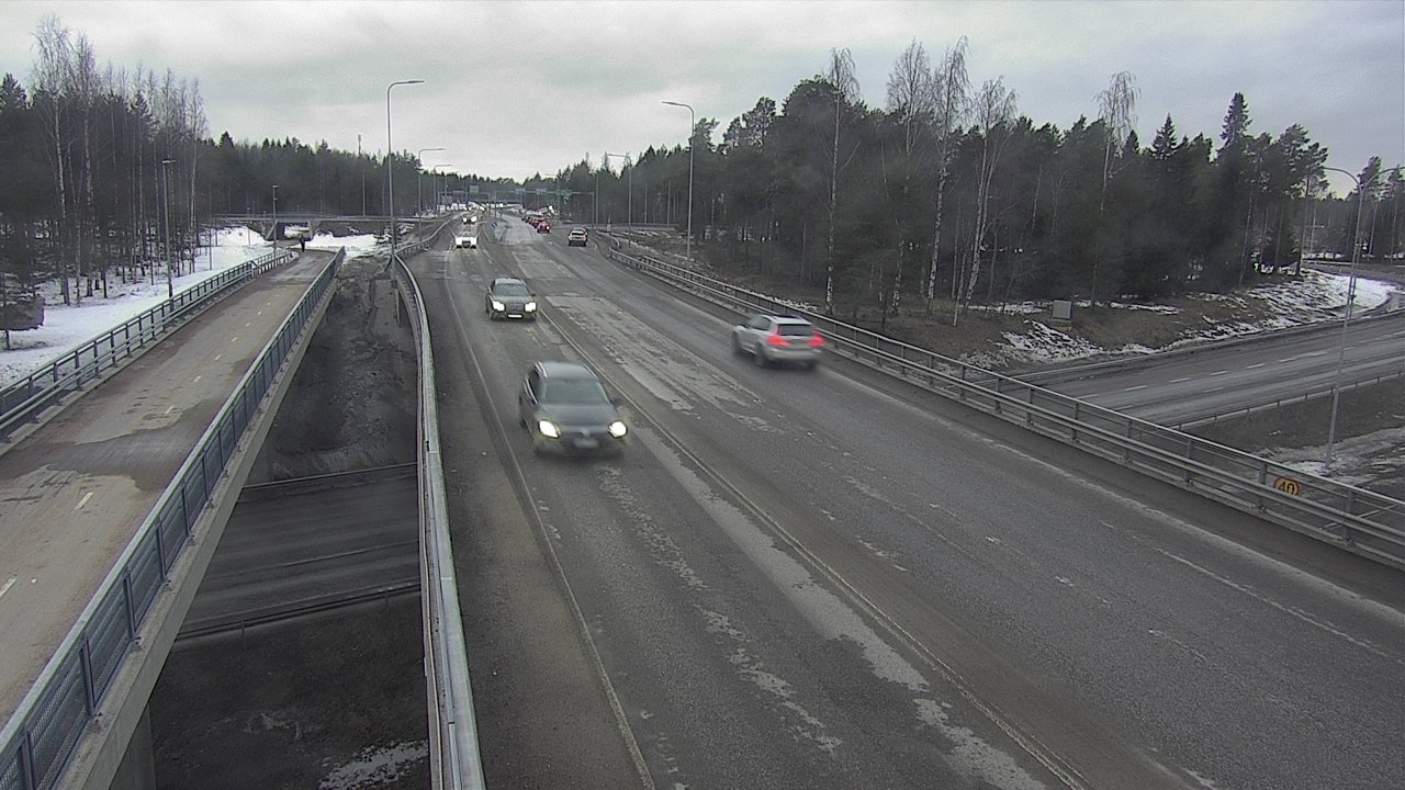 Weather Camera Image Väg 4 Oleåborg, Pateniemi, Oulu, Pohjois-Pohjanmaa