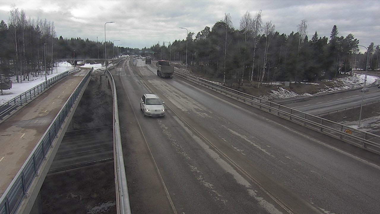 Weather Camera Image Väg 4 Oleåborg, Pateniemi, Oulu, Pohjois-Pohjanmaa