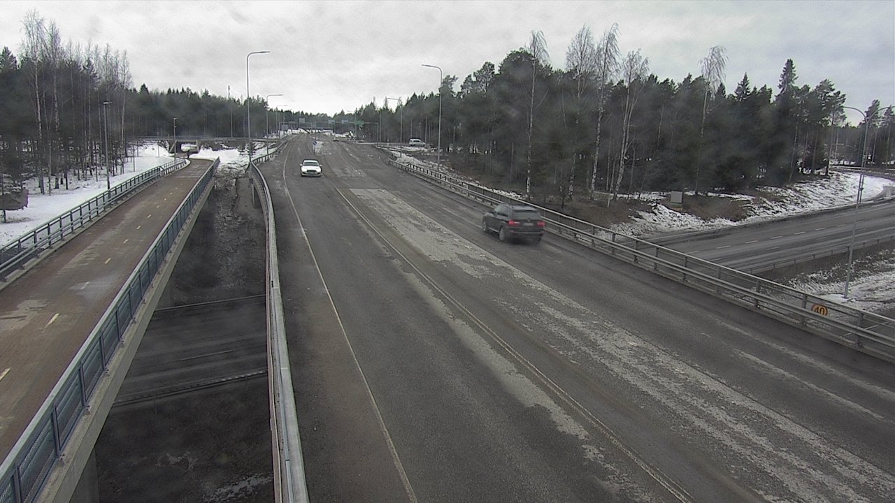 Weather Camera Image Väg 4 Oleåborg, Pateniemi, Oulu, Pohjois-Pohjanmaa